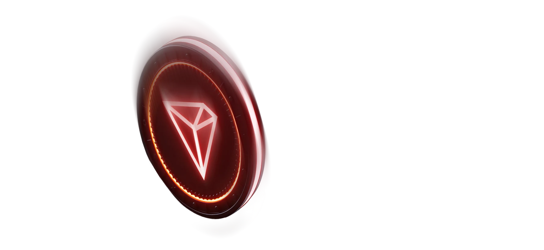 Red Tron coin icon for Here2Win Casino crypto withdrawals
